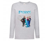 Лонгслив реглан Холодное сердце 006 (Frozen) серый (FRH gr 006) 140 см