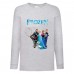 Лонгслив реглан Холодное сердце 006 (Frozen) серый (FRH gr 006) 140 см