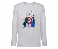 Лонгслив реглан Холодное сердце 007 (Frozen) серый (FRH gr 007) 140 см