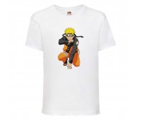 Футболка детская Наруто 045 (Naruto) белая (NAR wh 045) 128 см Футболка детская Наруто 045 (Naruto) белая (NAR wh 045) 128 см