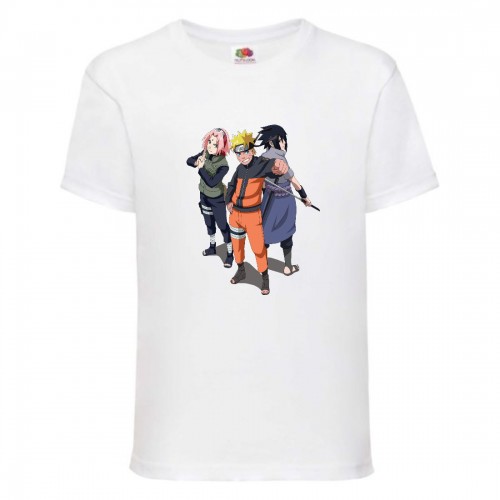 Футболка детская Наруто 053 (Naruto) белая (NAR wh 053) 128 см Футболка детская Наруто 053 (Naruto) белая (NAR wh 053) 128 см