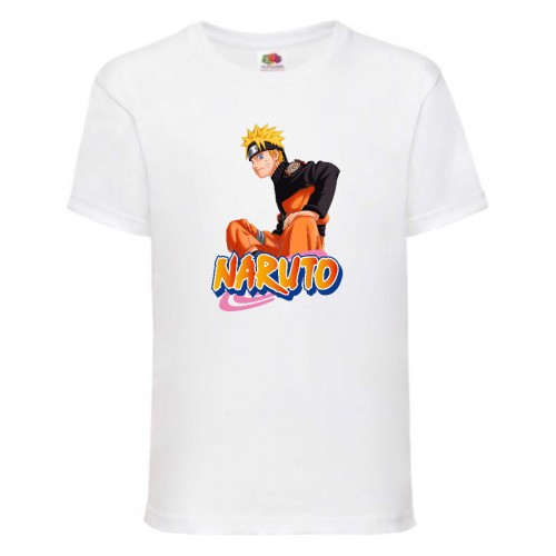 Футболка детская Наруто 054 (Naruto) белая (NAR wh 054) 128 см Футболка детская Наруто 054 (Naruto) белая (NAR wh 054) 128 см