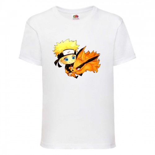Футболка детская Наруто 058 (Naruto) белая (NAR wh 058) 128 см Футболка детская Наруто 058 (Naruto) белая (NAR wh 058) 128 см