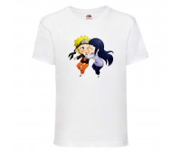 Футболка детская Наруто 059 (Naruto) белая (NAR wh 059) 128 см