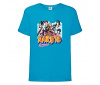 Футболка детская Наруто 024 (Naruto) голубая (NAR lblu 024) 152 см Футболка детская Наруто 024 (Naruto) голубая (NAR lblu 024) 152 см