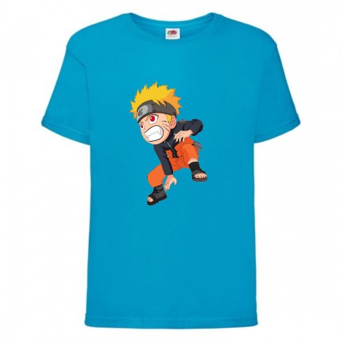 Футболка детская Наруто 029 (Naruto) голубая (NAR lblu 029) 128 см Футболка детская Наруто 029 (Naruto) голубая (NAR lblu 029) 128 см