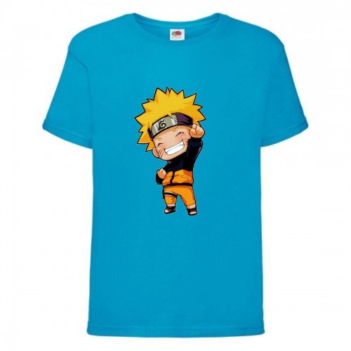 Футболка детская Наруто 030 (Naruto) голубая (NAR lblu 030) 128 см Футболка детская Наруто 030 (Naruto) голубая (NAR lblu 030) 128 см
