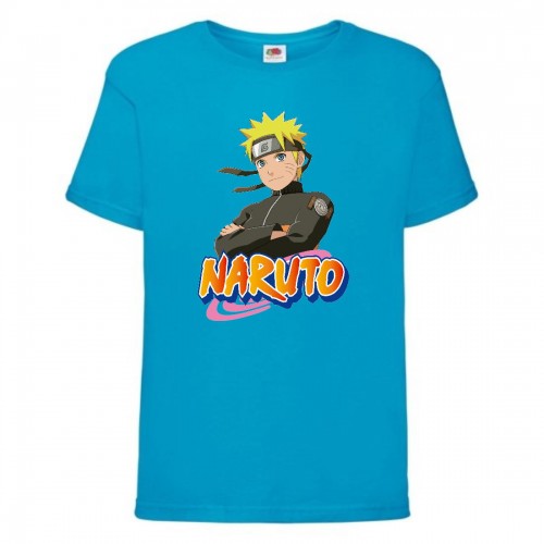 Футболка детская Наруто 035 (Naruto) голубая (NAR lblu 035) 128 см Футболка детская Наруто 035 (Naruto) голубая (NAR lblu 035) 128 см