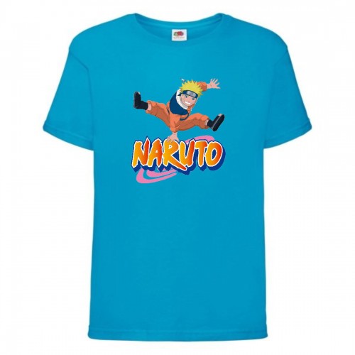 Футболка детская Наруто 037 (Naruto) голубая (NAR lblu 037) 128 см Футболка детская Наруто 037 (Naruto) голубая (NAR lblu 037) 128 см