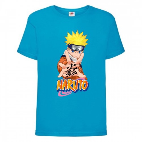 Футболка детская Наруто 048 (Naruto) голубая (NAR lblu 048) 140 см Футболка детская Наруто 048 (Naruto) голубая (NAR lblu 048) 140 см