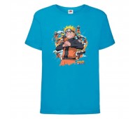 Футболка детская Наруто 055 (Naruto) голубая (NAR lblu 055) 128 см Футболка детская Наруто 055 (Naruto) голубая (NAR lblu 055) 128 см