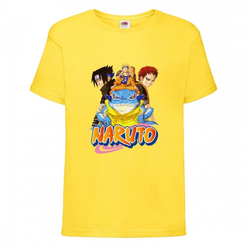 Футболка детская Наруто 001 (Naruto) желтая (NAR yel 001) 164 см Футболка детская Наруто 001 (Naruto) желтая (NAR yel 001) 164 см