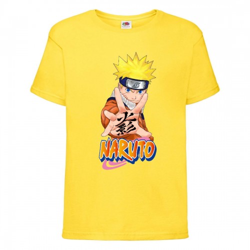 Футболка детская Наруто 048 (Naruto) желтая (NAR yel 048) 140 см Футболка детская Наруто 048 (Naruto) желтая (NAR yel 048) 140 см