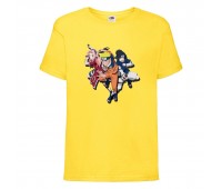 Футболка детская Наруто 049 (Naruto) желтая (NAR yel 049) 128 см