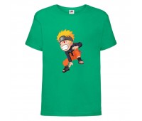 Футболка детская Наруто 029 (Naruto) зеленая (NAR grn 029) 164 см