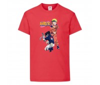 Футболка детская Наруто 050 (Naruto) красная (NAR rd 050) 140 см
