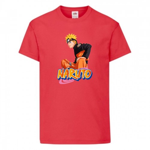 Футболка детская Наруто 054 (Naruto) красная (NAR rd 054) 140 см Футболка детская Наруто 054 (Naruto) красная (NAR rd 054) 140 см