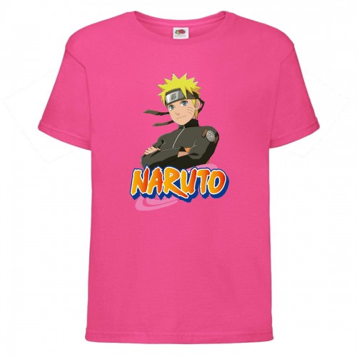 Футболка детская Наруто 035 (Naruto) розовая (NAR pnc 035) 152 см Футболка детская Наруто 035 (Naruto) розовая (NAR pnc 035) 152 см