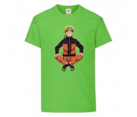 Футболка детская Наруто 033 (Naruto) светлозеленая (NAR lgrn 033) 116 см