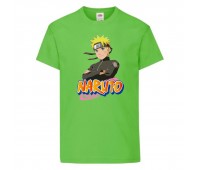 Футболка детская Наруто 035 (Naruto) светлозеленая (NAR lgrn 035) 116 см