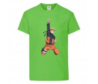 Футболка детская Наруто 039 (Naruto) светлозеленая (NAR lgrn 039) 116 см