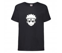 Футболка детская Наруто 028 (Naruto) черная (NAR blc 028) 128 см