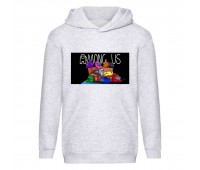 Худи детская Амонг ас 010 (Among us) серая (AMU gry 010) 152 см