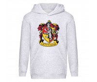 Худи детская  Гарри Поттер 002 (Harry Potter) серая (HPO gry 002) 116 см