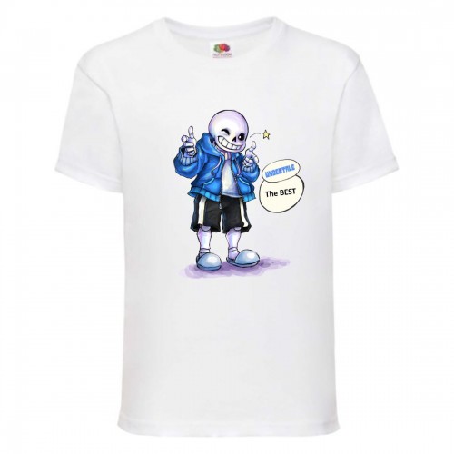 Футболка детская Андертейл 015 (Undertale) белая (UNTA 015) 116 см Футболка детская Андертейл 015 (Undertale) белая (UNTA 015) 116 см