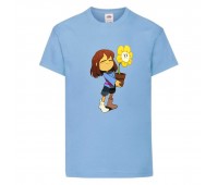Футболка детская Андертейл 001 (Undertale) голубая (UNTA lbl 001) 116 см Футболка детская Андертейл 001 (Undertale) голубая (UNTA lbl 001) 116 см