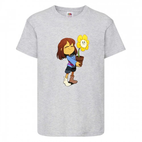 Футболка детская Андертейл 001 (Undertale) серая (UNTA gr 001) 116 см Футболка детская Андертейл 001 (Undertale) серая (UNTA gr 001) 116 см