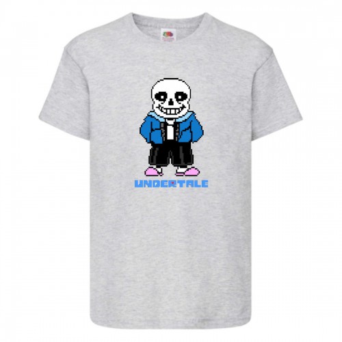 Футболка детская Андертейл 006 (Undertale) серая (UNTA gr 006) 116 см Футболка детская Андертейл 006 (Undertale) серая (UNTA gr 006) 116 см