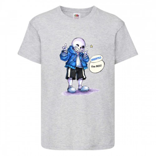 Футболка детская Андертейл 015 (Undertale) серая (UNTA gr 015) 116 см Футболка детская Андертейл 015 (Undertale) серая (UNTA gr 015) 116 см