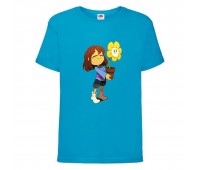 Футболка детская Андертейл 001 (Undertale) синяя (UNTA blu 001) 116 см Футболка детская Андертейл 001 (Undertale) синяя (UNTA blu 001) 116 см