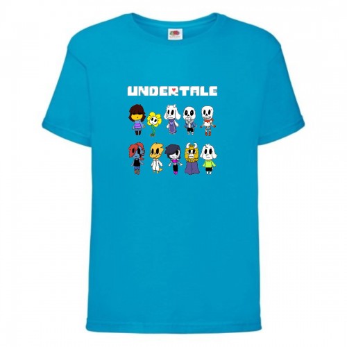 Футболка детская Андертейл 007 (Undertale) синяя (UNTA blu 007) 116 см Футболка детская Андертейл 007 (Undertale) синяя (UNTA blu 007) 116 см