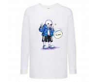 Лонгслив реглан Андертейл 015 (Undertale) белый (UNTA wh 015) 116 см