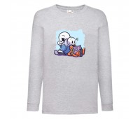 Лонгслив реглан Андертейл 020 (Undertale) серый (UNTA gr 020) 116 см