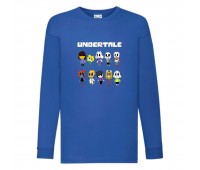 Лонгслив реглан Андертейл 007 (Undertale) синий (UNTA blu 007) 116 см
