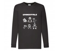 Лонгслив реглан Андертейл 005 (Undertale) черный (UNTA blc 005) 116 см