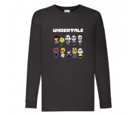 Лонгслив реглан Андертейл 007 (Undertale) черный (UNTA blc 007) 116 см