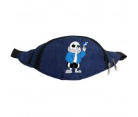 Сумка Бананка Андертейл Undertale на пояс Cappuccino 004 blue синий Сумка Бананка Андертейл Undertale на пояс Cappuccino 004 blue синий