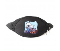 Сумка Бананка Андертейл Undertale на пояс Cappuccino 006 black черный Сумка Бананка Андертейл Undertale на пояс Cappuccino 006 black черный