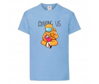 Футболка детская Амонг АС 05 (Among US) голубая (AMG lbl 05) 140 см Футболка детская Амонг АС 05 (Among US) голубая (AMG lbl 05) 140 см
