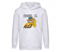 Худи детская Амонг ас 02 (Among us) серая (AMU gry 02) 116 см