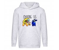 Худи детская Амонг ас 06 (Among us) серая (AMU gry 06) 116 см
