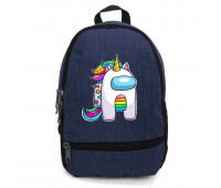 Рюкзак Амонг Ас подростковый Among Us Cappuccino Toys AMNG-0014 blue синий