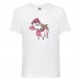 Футболка детская Единорог 005 (Unicorn) белая (UNN wh 005)104 см