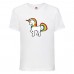 Футболка детская Единорог 0010 (Unicorn) белая (UNN wh 0010)128 см