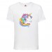 Футболка детская Единорог 0011 (Unicorn) белая (UNN wh 0011)104 см