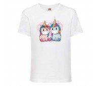 Футболка детская Единорог 0013 (Unicorn) белая (UNN wh 0013)104 см